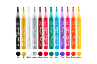12 feutres TechKidz - Marqueurs acryliques