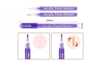 12 feutres TechKidz - Marqueurs acryliques