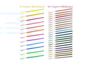 Set coloriage TechKidz - Set 240 crayons
