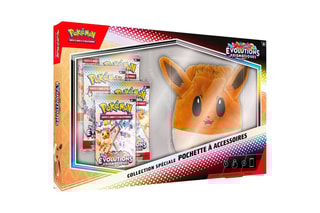 Pokémon - 5 Boosters et pochette Évoli - Évolutions Prismatiques EV8.5