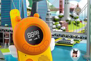 Talkie-walkie TechKidz - Modèle Bzz