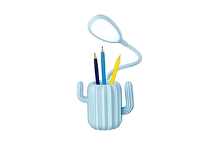 Pot à crayons TechKidz - LED - Cactus
