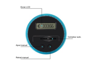 Tirelire électronique Euros - 1000 pièces