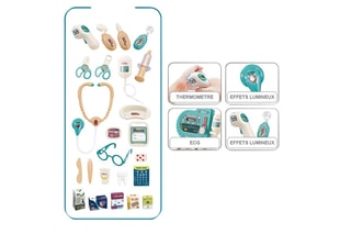 Chariot médical TechKidz - Set de 24 pcs