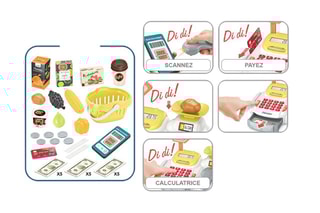 Caisse enregistreuse TechKidz - Set de 36 pcs