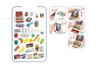 Comptoir supermarché TechKidz - Set de 48 pcs
