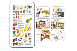 Caisse supermarché TechKidz - Set de 65 pcs