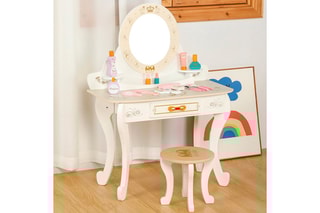 Coiffeuse TechKidz - En bois - Avec tabouret et accessoires