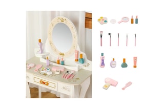 Coiffeuse TechKidz - En bois - Avec tabouret et accessoires