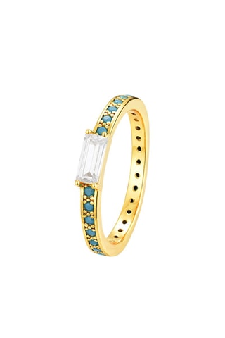 Bague - Argent plaqué or jaune