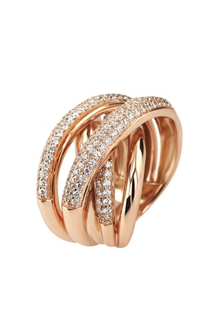 Bague - Argent plaqué or rose