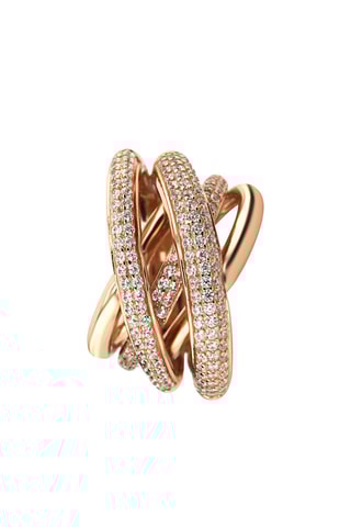 Bague - Argent plaqué or rose