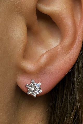 Puces - Argent et zircons