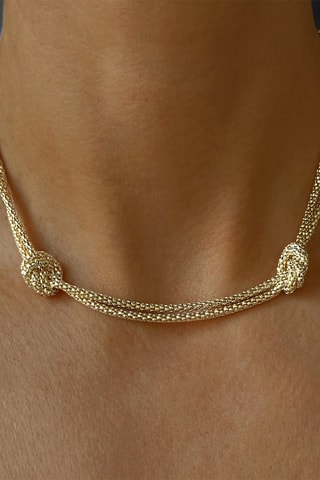 Collier - Argent plaqué or jaune