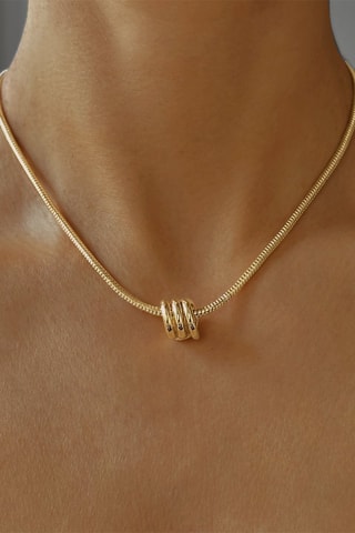 Collier - Argent plaqué or jaune