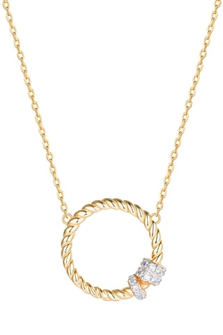 Collier - Argent plaqué or jaune