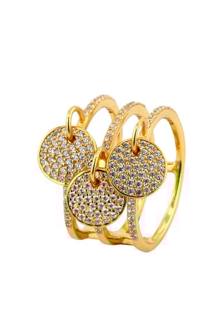 Bague - Argent plaqué or jaune