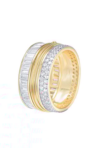 Bague - Argent et argent plaqué or jaune