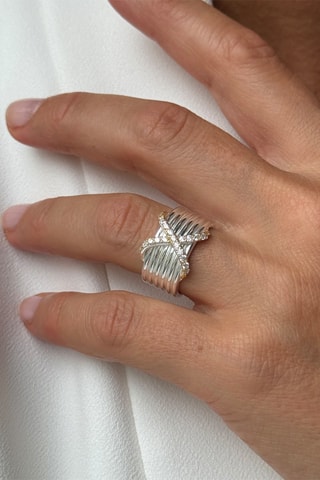 Bague - Argent plaqué or jaune