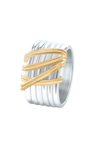 Bague - Argent plaqué or jaune