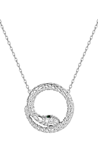 Collier - Argent et émeraudes
