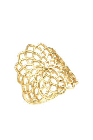 Bague - Argent plaqué or jaune