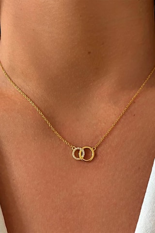 Collier - Argent plaqué or jaune