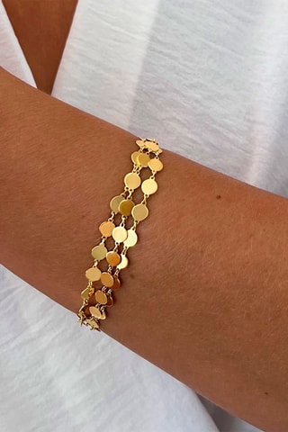 Bracelet - Argent doré à l'or fin jaune
