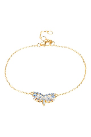 Bracelet - Argent plaqué or jaune et spinelles