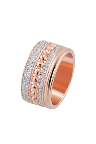 Bague  -  Argent plaqué or rose