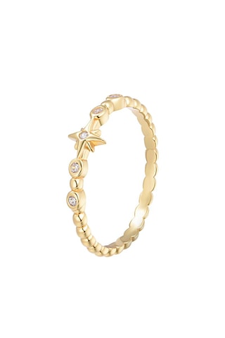 Bague - Argent plaqué or jaune