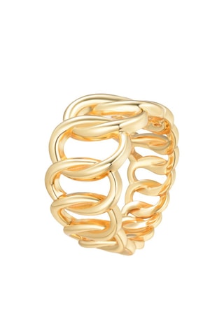 Bague - Argent plaqué or jaune