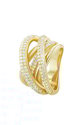 Bague - Argent plaqué or jaune
