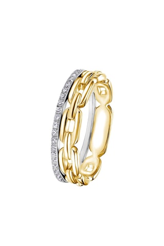 Bague - Argent plaqué or jaune