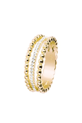Bague - Argent plaqué or jaune
