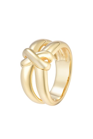 Bague - Argent plaqué or jaune