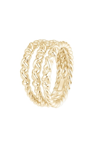 Bague - Argent plaqué or jaune