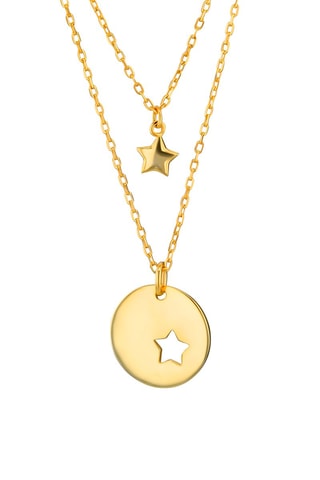 Collier - Argent plaqué or jaune