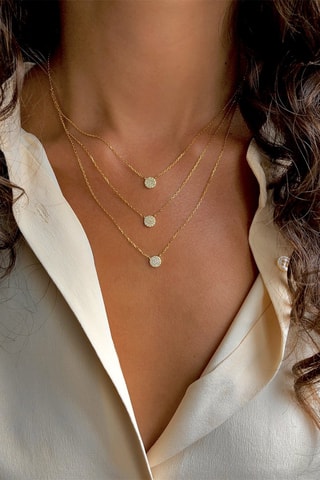Collier - Argent doré à l'or jaune