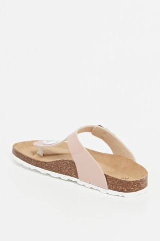 Tongs vernies Rosso Vieux rose