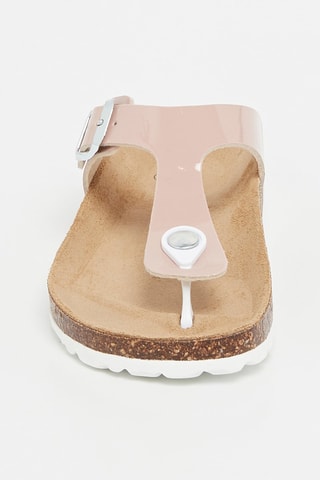 Tongs vernies Rosso Vieux rose