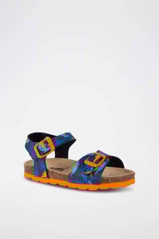 Sandales Rosso - Bleu et orange