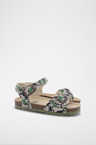 Sandales Rosso - Kaki et taupe