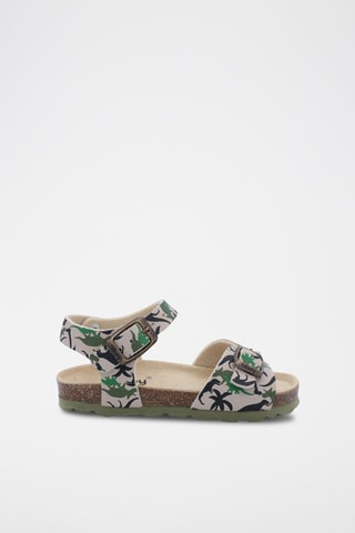 Sandales Rosso - Kaki et taupe