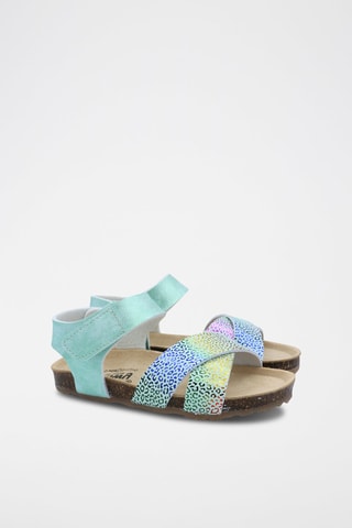 Sandales Rosso - Turquoise chiné
