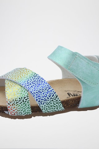 Sandales Rosso - Turquoise chiné