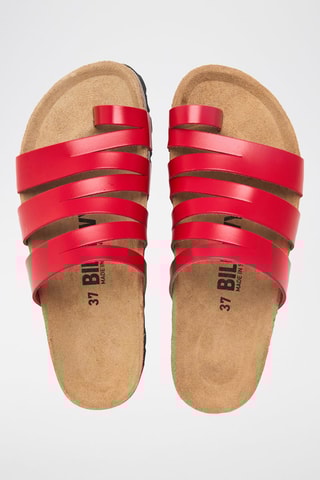Sandales en cuir - Rouge