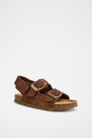 Sandales en nubuck Marron