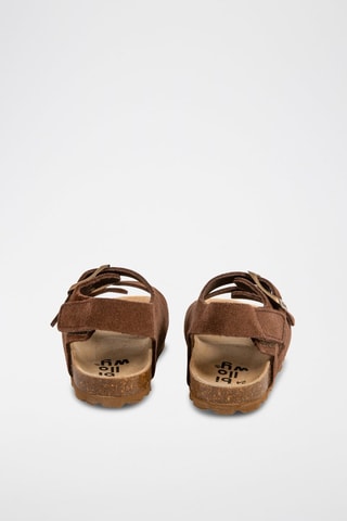Sandales en nubuck Marron