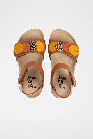 Sandales en cuir Camel